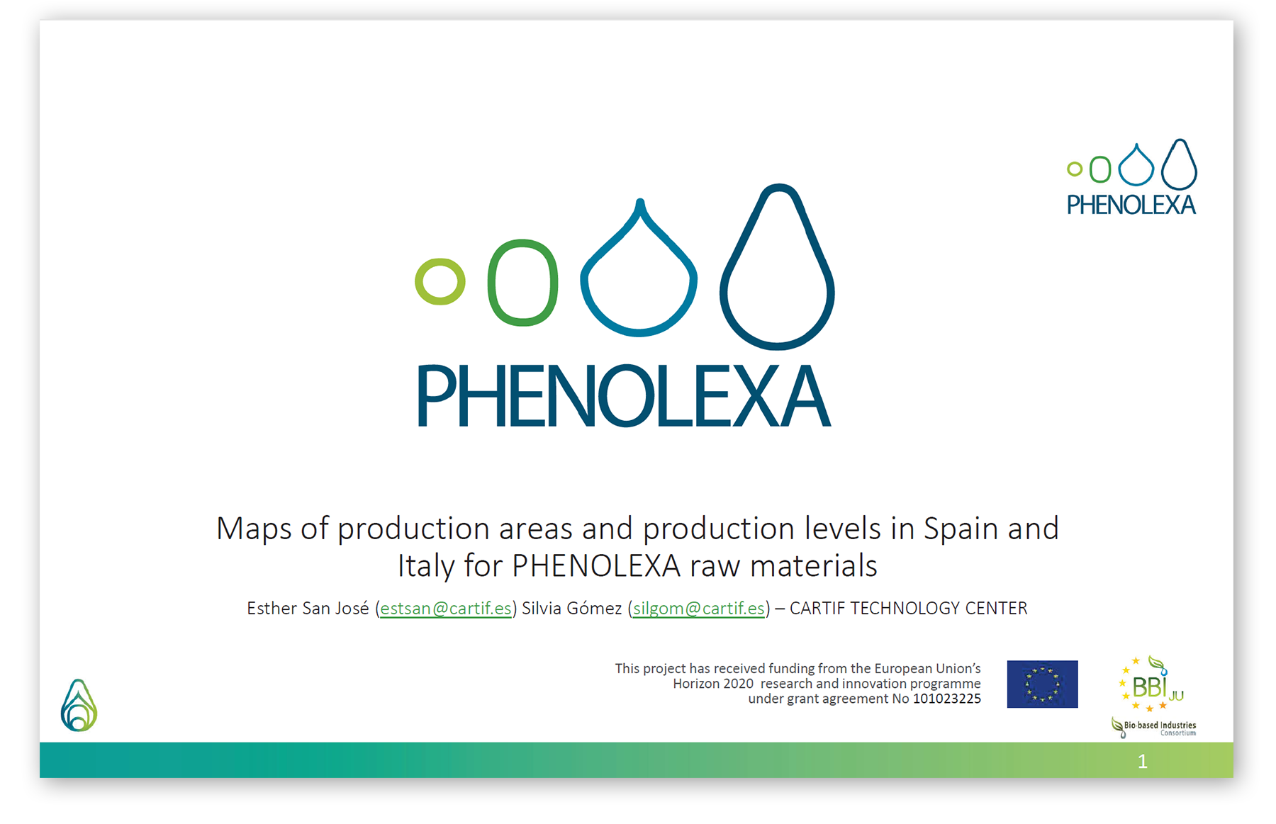 PHENOLEXA Production Maps